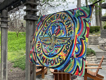 Load image into Gallery viewer, Indianapolis Motor Speedway Welcome Race Fans Wall Banner (52"x36" inches) by Justin Patten