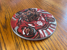 Load image into Gallery viewer, Indiana University Hoosier Mascot Stone Coaster by Justin Patten (IU, Bison, Hoosiers, Bloomington)