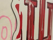 Load image into Gallery viewer, Indiana University IU Trident Magnet by Justin Patten (4"x6", Storm Striker Art, IU Bloomington)