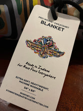 Load image into Gallery viewer, Indianapolis Motor Speedway Wing and Wheel Fleece Blanket (54" x 84") by Justin Patten