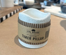 Load image into Gallery viewer, Lightweight white cement looking timer pillar.