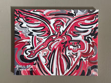 Load image into Gallery viewer, Ball State University 10" x 8" Benny Wrapped Canvas Print by Justin Patten