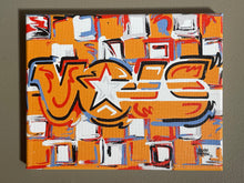 Load image into Gallery viewer, University of Tennessee 10" x 8" VOLS Wrapped Canvas Print by Justin Patten