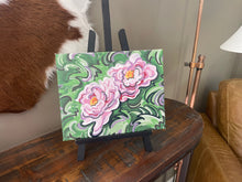 Load image into Gallery viewer, Peonies 10"x 8" Wrapped Canvas Print by Justin Patten