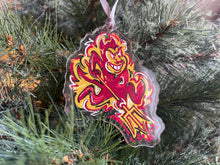 Load image into Gallery viewer, Arizona State University Mascot Ornament by Justin Patten