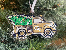 Load image into Gallery viewer, Georgia Tech Truck Ornament by Justin Patten