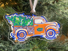 Load image into Gallery viewer, University of Florida Christmas Truck Ornament by Justin Patten