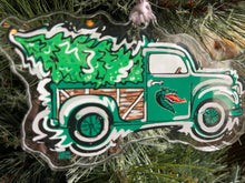 Load image into Gallery viewer, The University of Alabama at Birmingham Acrylic Christmas Truck Ornament by Justin Patten