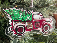 Load image into Gallery viewer, University of South Carolina Christmas Tree Truck Ornament by Justin Patten