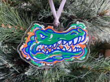 Load image into Gallery viewer, University of Florida Painted Logo Ornament by Justin Patten