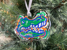 Load image into Gallery viewer, University of Florida Painted Logo Ornament by Justin Patten
