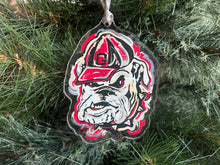 Load image into Gallery viewer, University of Georgia UGA Hairy Dawg Ornament by Justin Patten