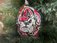 Load image into Gallery viewer, University of Georgia UGA Hairy Dawg Ornament by Justin Patten