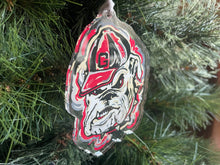 Load image into Gallery viewer, University of Georgia UGA Hairy Dawg Ornament by Justin Patten