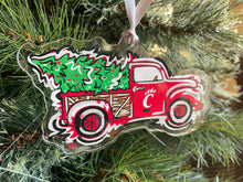 Load image into Gallery viewer, University of Cincinnati Christmas Tree Truck Ornament by Justin Patten