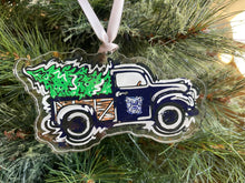 Load image into Gallery viewer, Butler University Christmas Tree Truck Ornament by Justin Patten
