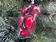 Load image into Gallery viewer, University of Cincinnati Bearcats Ornament by Justin Patten