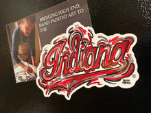 Load image into Gallery viewer, Indiana University Script Magnet by Justin Patten