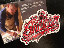 Load image into Gallery viewer, Indiana University Script Magnet by Justin Patten