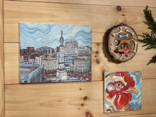 Load image into Gallery viewer, Indianapolis "The Circle" Skyline 20"x16" Wrapped Canvas Print by Justin Patten