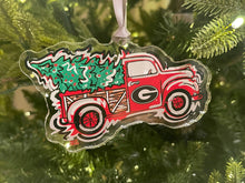 Load image into Gallery viewer, University of Georgia Christmas Truck Ornament by Justin Patten