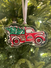 Load image into Gallery viewer, The Ohio State University Christmas Truck Ornament by Justin Patten