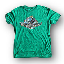 Load image into Gallery viewer, Indianapolis Motor Speedway Wing and Wheel Tee by Justin Patten (Kelly Green Heather)