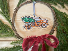 Load image into Gallery viewer, Auburn University Christmas Truck Ornament by Justin Patten