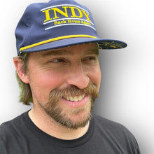 Load image into Gallery viewer, INDY "Back Home Again" Rope Hat by Justin Patten (Navy)(Pacers, INDY 500)