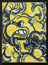 Load image into Gallery viewer, University of Iowa Herky Painting by Justin Patten 18x24