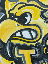 Load image into Gallery viewer, University of Iowa Herky Painting by Justin Patten 18x24
