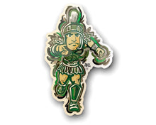 Load image into Gallery viewer, Michigan State University Sparty Vinyl Sticker by Justin Patten