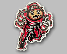 Load image into Gallery viewer, The Ohio State University Brutus Vinyl Sticker by Justin Patten