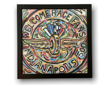 Load image into Gallery viewer, Indianapolis Motor Speedway 24"x24" Welcome Race Fans Print by Justin Patten