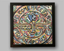 Load image into Gallery viewer, Indianapolis Motor Speedway 24"x24" Welcome Race Fans Print by Justin Patten