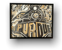 Load image into Gallery viewer, Purdue 20"x16" Boilermaker Special Vintage Style Print by Justin Patten