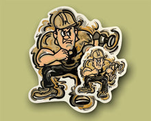 Load image into Gallery viewer, Purdue Pete Mini Vinyl Sticker by Justin Patten