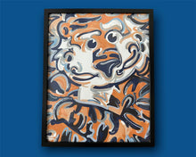 Load image into Gallery viewer, Auburn University 16"x 20" Aubie Print by Justin Patten