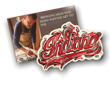 Load image into Gallery viewer, Indiana University Script Magnet by Justin Patten
