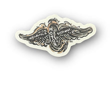Load image into Gallery viewer, Indianapolis Motor Speedway Vintage Wing and Wheel Mini Vinyl Sticker by Justin Patten