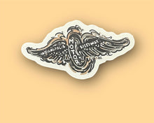 Load image into Gallery viewer, Indianapolis Motor Speedway Vintage Wing and Wheel Mini Vinyl Sticker by Justin Patten