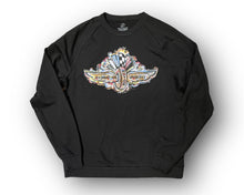 Load image into Gallery viewer, Indianapolis Motor Speedway Wing and Wheel Black Tribled Unisex Crew by Justin Patten