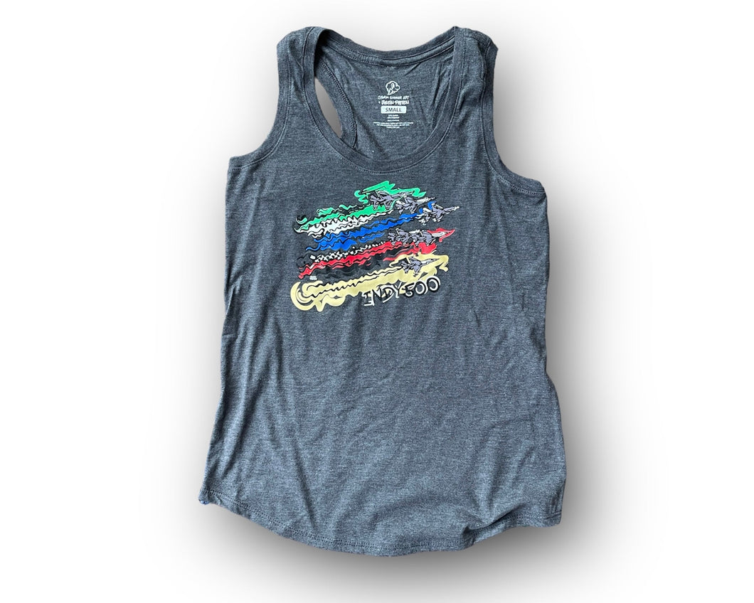 Indianapolis Motor Speedway Flyover Women's Tank by Justin Patten