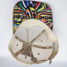 Load image into Gallery viewer, Indianapolis Motor Speedway Wing and Wheel Tan Trucker Hat by Justin Patten