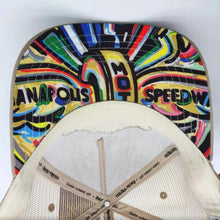 Load image into Gallery viewer, Indianapolis Motor Speedway Wing and Wheel Tan Trucker Hat by Justin Patten