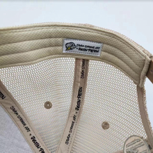 Load image into Gallery viewer, Indianapolis Motor Speedway Wing and Wheel Tan Trucker Hat by Justin Patten