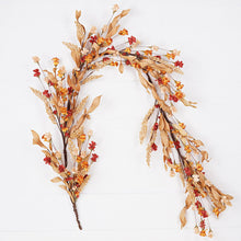 Load image into Gallery viewer, Garland with Cluster Wildflowers and Leaves | 5'