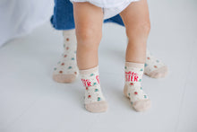 Load image into Gallery viewer, Matching Parent & Toddler Christmas Socks – “Cookie Baker & Cookie Tester” Design
