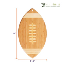Load image into Gallery viewer, Football Shaped Cutting Board & Charcuterie Serving Tray