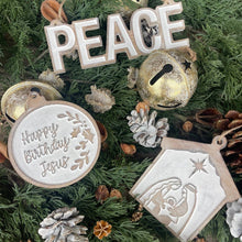 Load image into Gallery viewer, Nativity Scene Carved Ornament